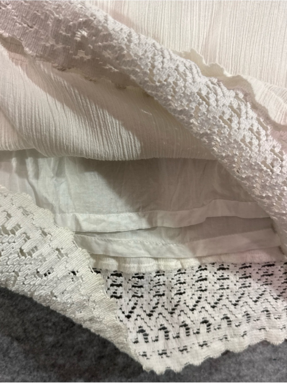 Eddie Bauer Maxi Skirt - Womens S - White Cream Bohemian Hippie Cottagecore - Picture 11 of 13